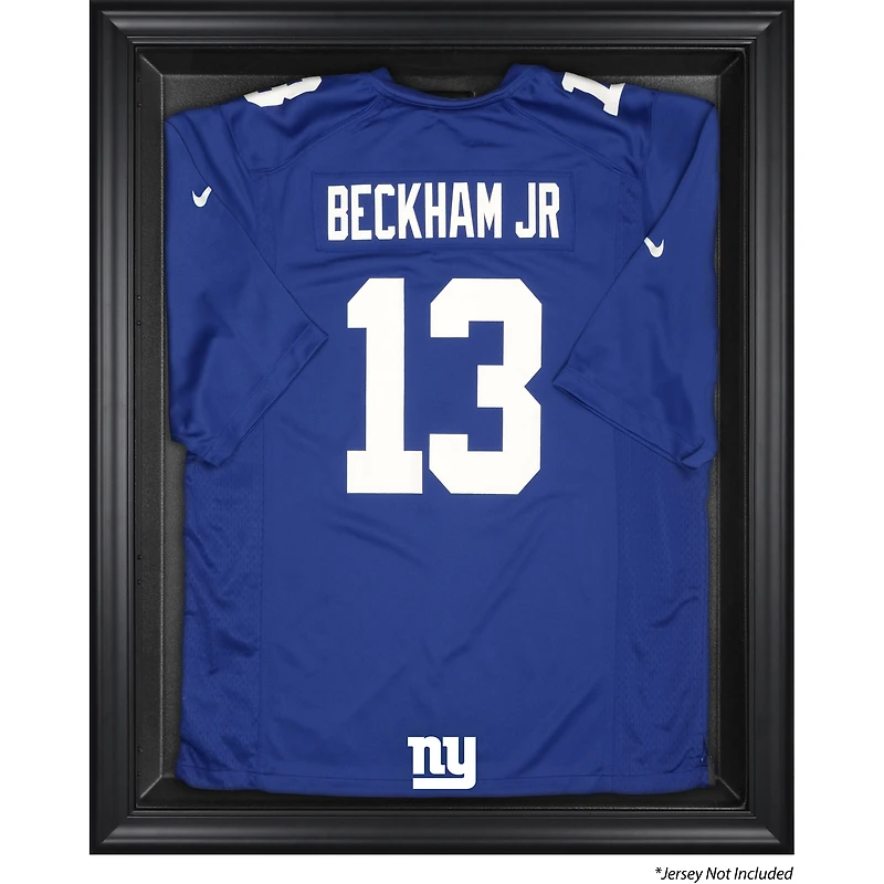Vitrine de présentation encadrée noire pour maillot des New York Giants