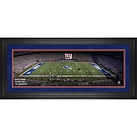 Photographie panoramique encadrée des Giants de New York (10" x 30") du stade MetLife