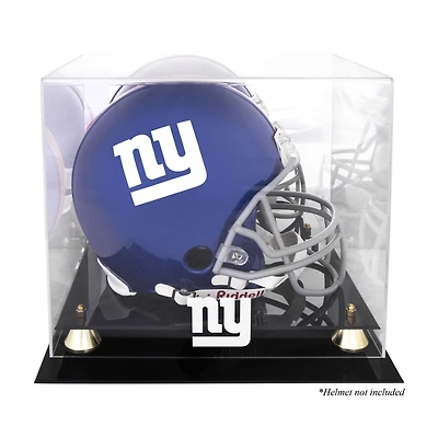 New York Giants Golden Classic Helmet Display Case with Mirrored Back