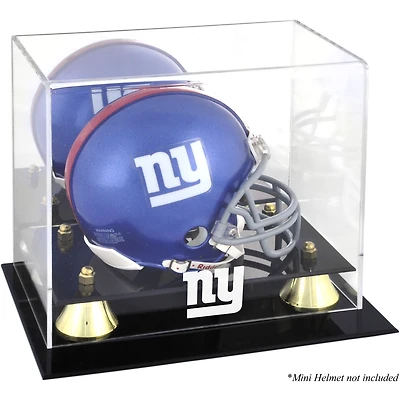 Vitrine de présentation du mini casque Golden Classic des New York Giants