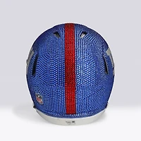 New York Giants Swarovski Crystal Riddell Revolution Speed Authentic Helmet - Art by Rock On Sports