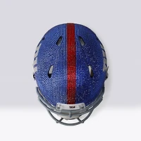 Casque authentique Riddell Revolution Speed ​​des Giants de New York, orné de cristaux Swarovski - Illustration par Rock On Sports