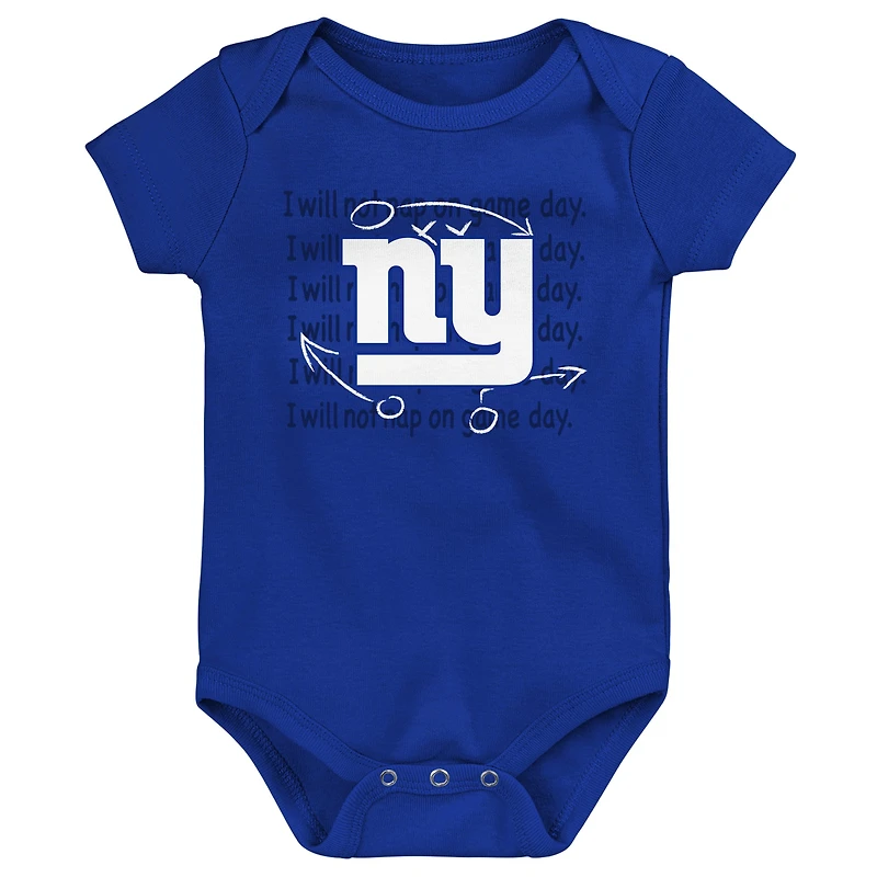 Newborn & Infant New York Giants Team Starter 3-Pack Bodysuit Set