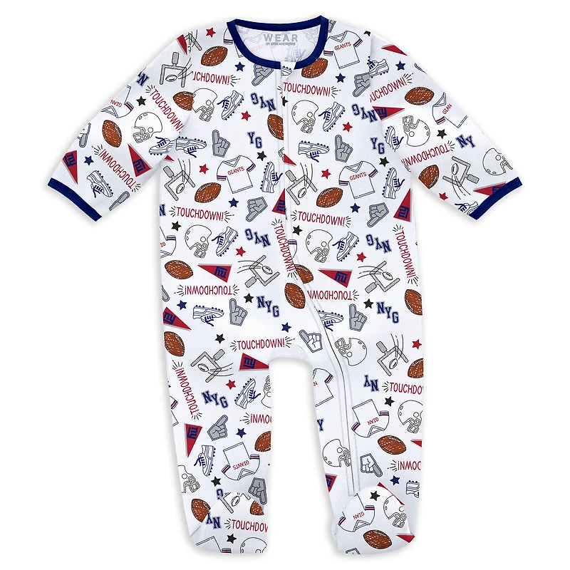 Ensemble de sommeil et jeu pour nouveau-nés nourrissons par Erin Andrews New York Giants