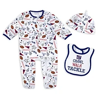 Ensemble de sommeil et jeu pour nouveau-nés nourrissons par Erin Andrews New York Giants