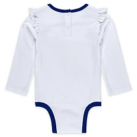 Newborn & Infant WEAR by Erin Andrews New York Giants Three-Piece Long Sleeve Bodysuit, Tutu and Sweatpants Set
