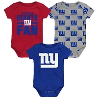 Ensemble 3 pièces pour nouveau-né Outerstuff New York Giants Little Tike