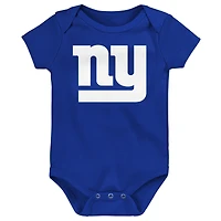 Ensemble 3 pièces pour nouveau-né Outerstuff New York Giants Little Tike