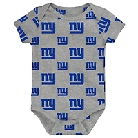 Newborn Outerstuff New York Giants Little Tike 3-Piece Bodysuit Set