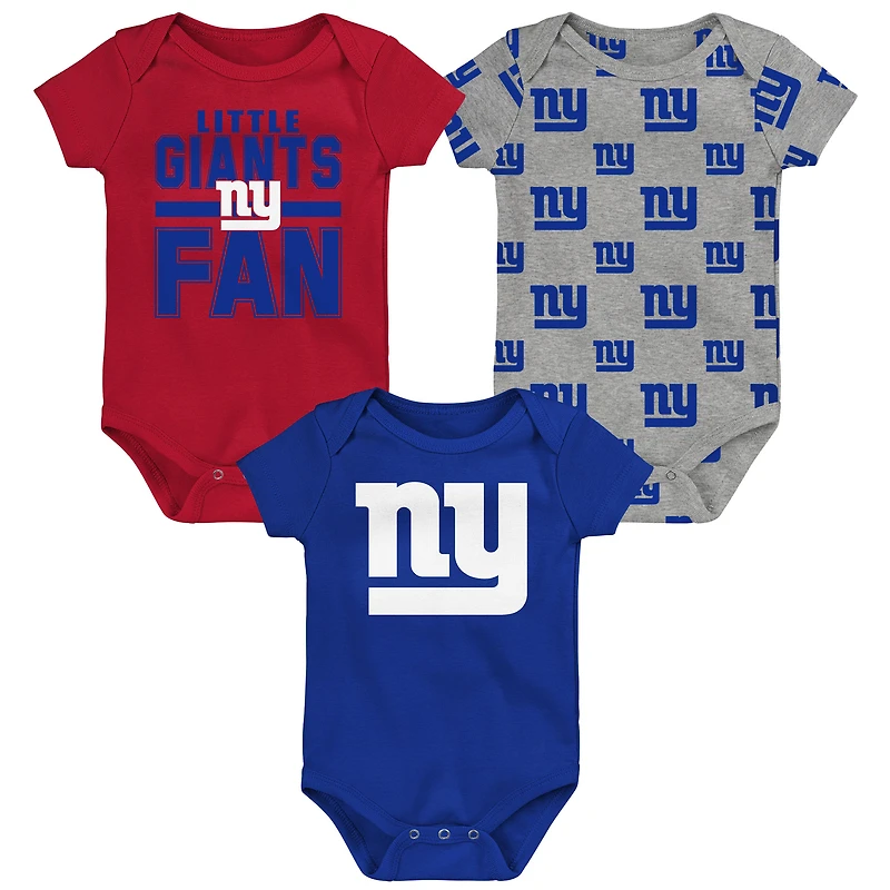Ensemble 3 pièces pour nouveau-né Outerstuff New York Giants Little Tike