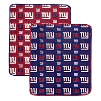 Ensemble de couvertures deux pièces Pegasus New York Giants 60" x 70" Home & Away
