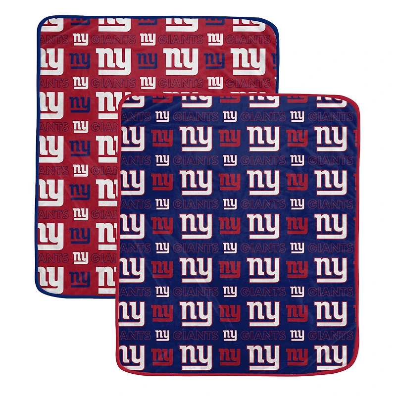 Ensemble de couvertures deux pièces Pegasus New York Giants 60" x 70" Home & Away