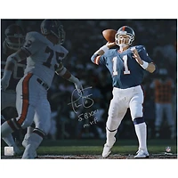 Phil Simms New York Giants Autographed 16" x 20" Super Bowl XXI vs. Broncos Spotlight Photograph with "S.B. XXI M.V.P." Inscription