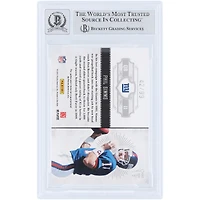 Phil Simms New York Giants Autographed 2011 Panini National Treasures Timeline Materials Custom Names Jersey Relic #7 #/99 Beckett Fanatics Witnessed Authenticated 10 Card