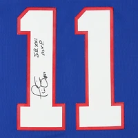 Phil Simms New York Giants Autographed Mitchell & Ness Blue Replica Jersey with "SB XXI MVP" Inscription