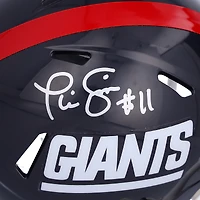 Casque miniature de vitesse rétro autographié par Phil Simms des New York Giants Riddell 1981-1999