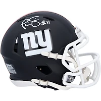 Phil Simms New York Giants Autographed Riddell Black Matte Speed Mini Helmet