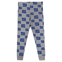 Preschool Heather Gray New York Giants Long Sleeve T-Shirt and Pants Sleep Set