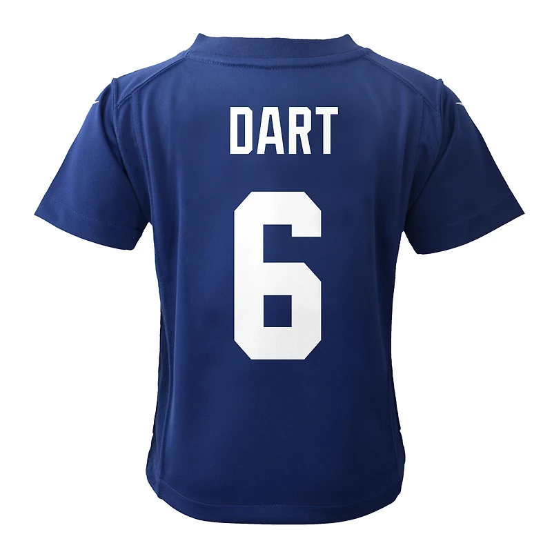 Preschool Nike Jaxson Dart Royal New York Giants Team Game Jersey