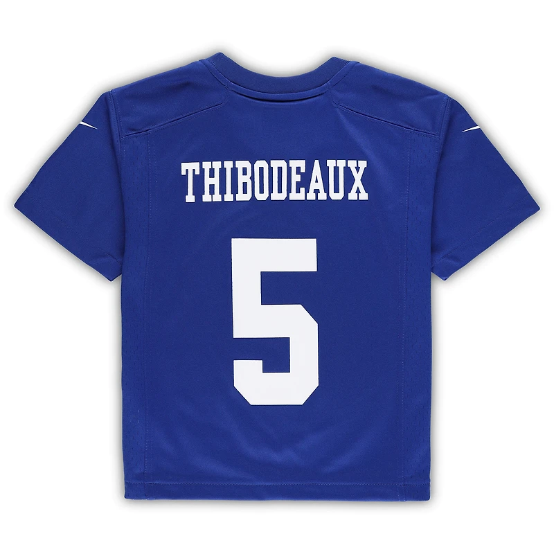 Maillot de match Nike Kayvon Thibodeaux Royal New York Giants pour enfants d'âge préscolaire
