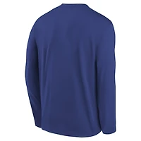 T-shirt à manches longues Nike Royal New York Giants Legend Icon pour enfant d'âge préscolaire