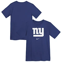 T-shirt Nike Royal New York Giants pour enfant d'âge préscolaire avec logo Legend Performance