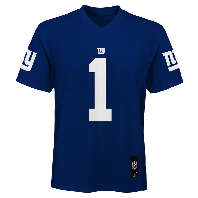 Maillot de joueur réplique des Giants New York, Malik Nabers, pour enfants d'âge préscolaire