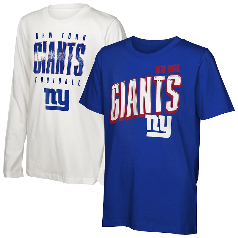 Ensemble de t-shirts « The Mix Combo » des Giants New York pour enfants d'âge préscolaire