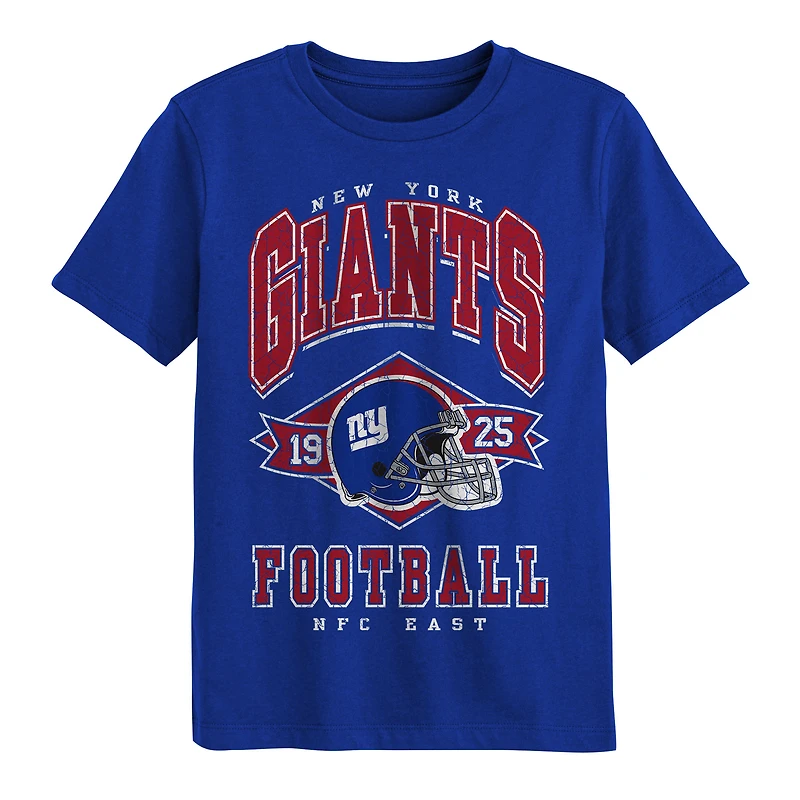 T-shirt de lancement des Giants New York pour enfants d'âge préscolaire Outerstuff Royal