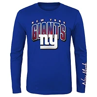 Preschool Red/Royal New York Giants Fan Fave T-Shirt Combo Set