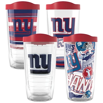 Tervis New York Giants, paquet de quatre, 16 oz. Ensemble de gobelets classiques