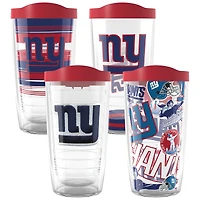 Tervis New York Giants, paquet de quatre, 16 oz. Ensemble de gobelets classiques