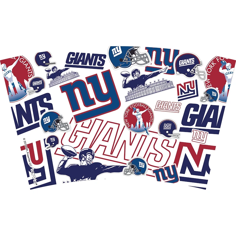 Tervis New York Giants paquet de deux 16oz. Ensemble de gobelets classiques Allover