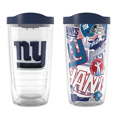 Tervis New York Giants paquet de deux 16oz. Ensemble de gobelets classiques Allover