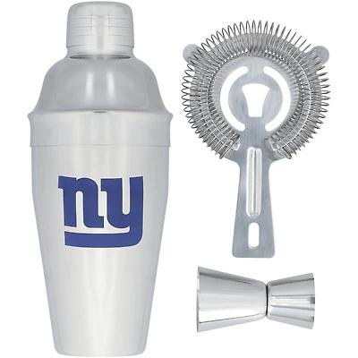 The Memory Company New York Giants Ensemble shaker, passoire et doseur en acier inoxydable
