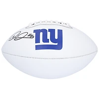Theo Johnson New York Giants Autographed Franklin White Panel Football