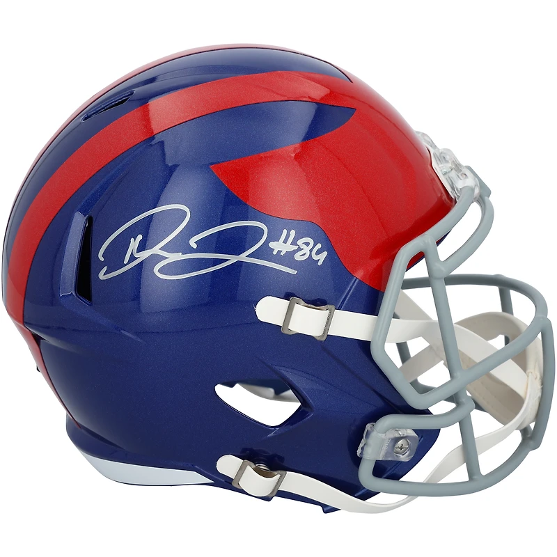 Theo Johnson New York Giants Autographed Riddell 2024 Alternate Speed Replica Helmet  