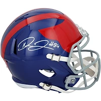 Theo Johnson New York Giants Autographed Riddell 2024 Alternate Speed Replica Helmet  