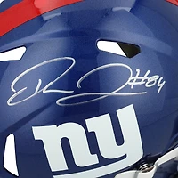Casque Riddell Speed ​​Authentic autographié par Theo Johnson, joueur des Giants de New York