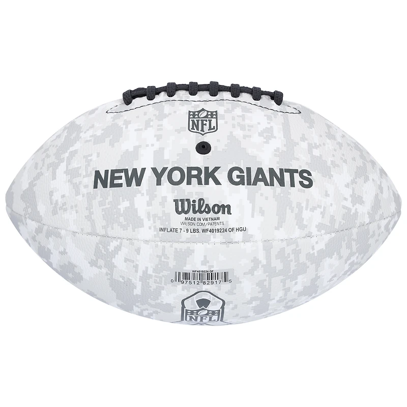Theo Johnson New York Giants Autographed Wilson 2024 Salute To Service Football