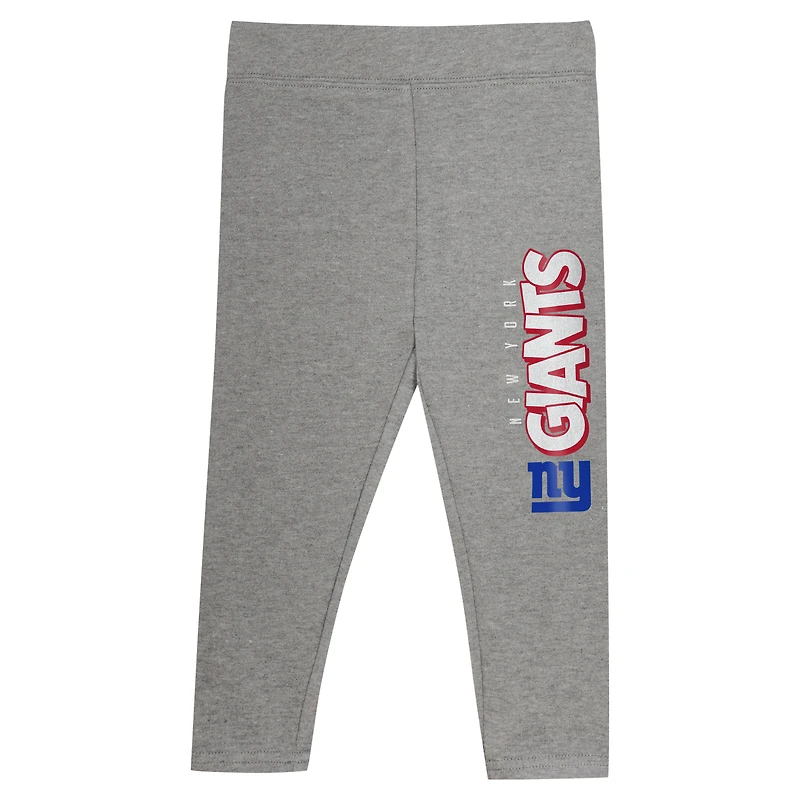 Ensemble deux pièces pour tout-petits avec haut à capuche manches longues et leggings New York Giants Club House