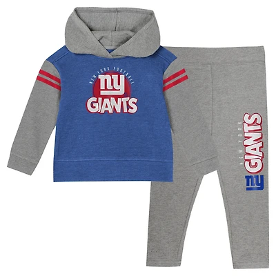 Ensemble deux pièces pour tout-petits avec haut à capuche manches longues et leggings New York Giants Club House
