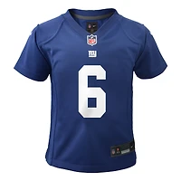 Maillot de match Nike Jaxson Dart Royal pour enfant des Giants New York