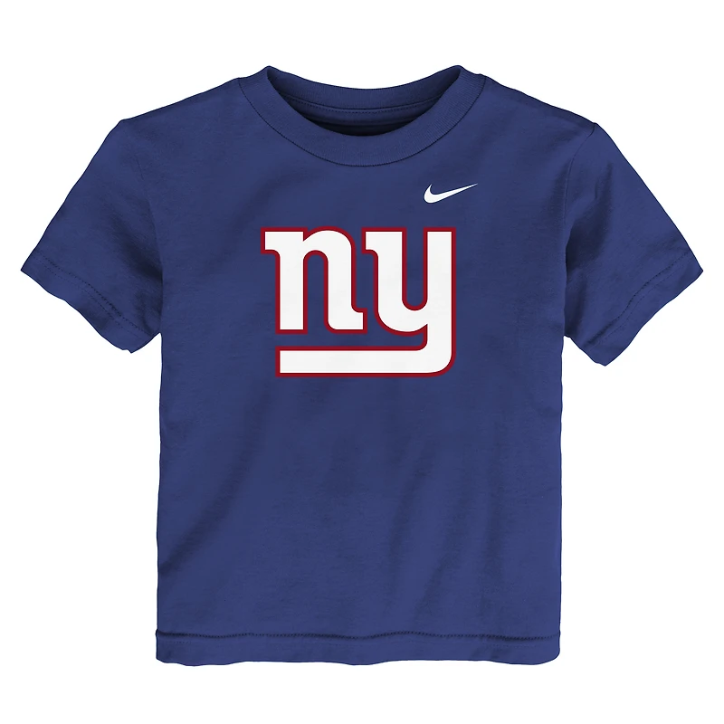 T-shirt Nike bleu roi avec logo des Giants de New York pour tout-petit