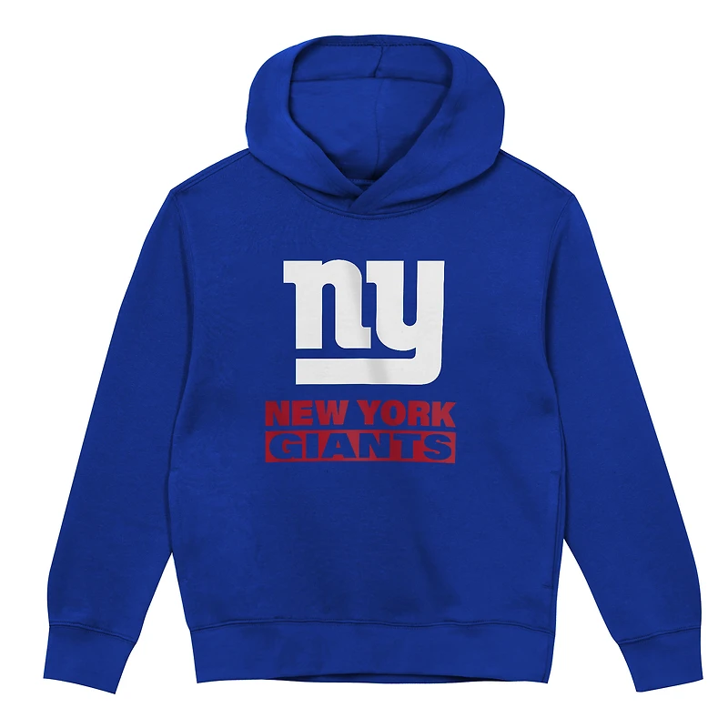 Sweat à capuche Outerstuff Royal New York Giants Back to Basics pour tout-petits
