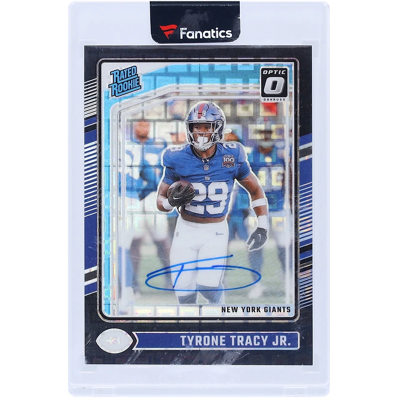 Tyrone Tracy Jr. New York Giants Autographed 2024 Panini Donruss Optic Black Pandora Prizm #259 #21/25 Rookie Card