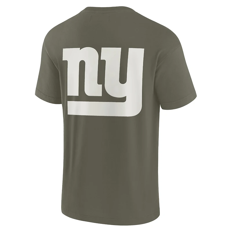 T-shirt unisexe Fanatics Olive New York Giants Elements super doux à manches courtes