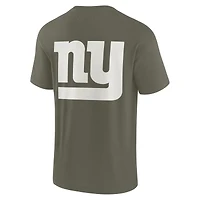 T-shirt unisexe Fanatics Olive New York Giants Elements super doux à manches courtes