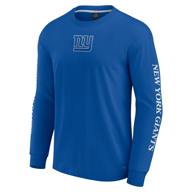 Unisex Fanatics Royal New York Giants Elements Strive Long Sleeve T-Shirt