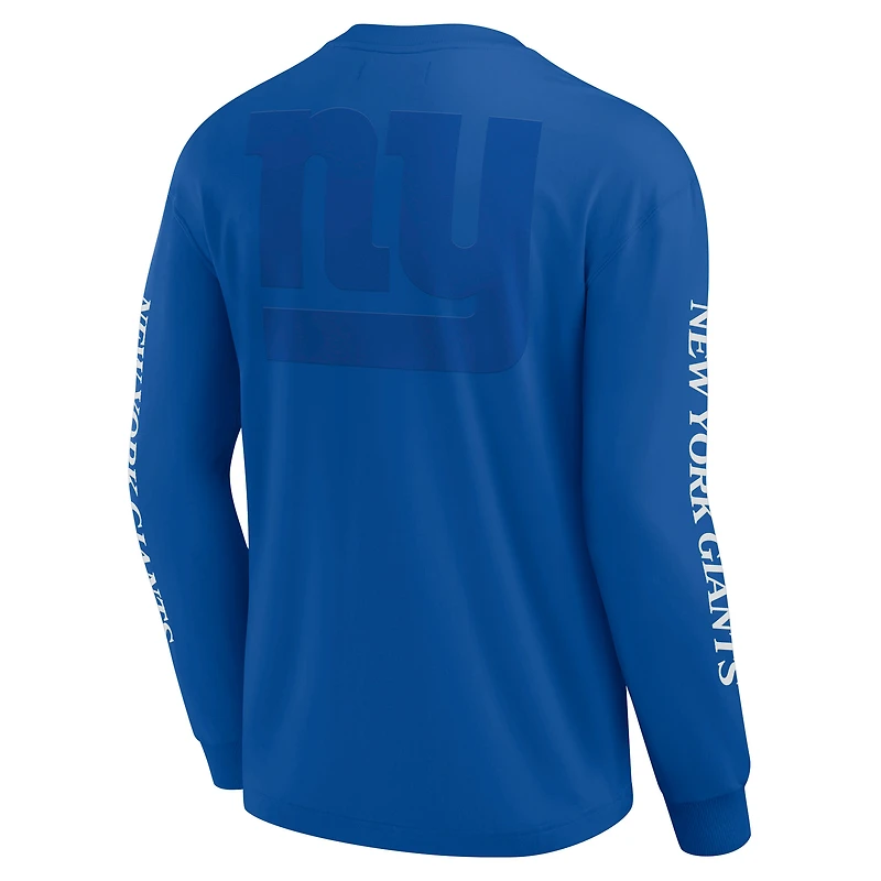 Unisex Fanatics Royal New York Giants Elements Strive Long Sleeve T-Shirt